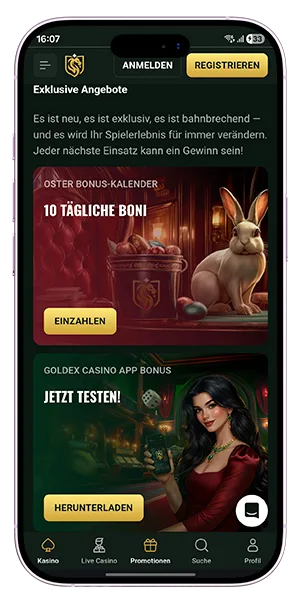 goldex casino bonus ohne einzahlung