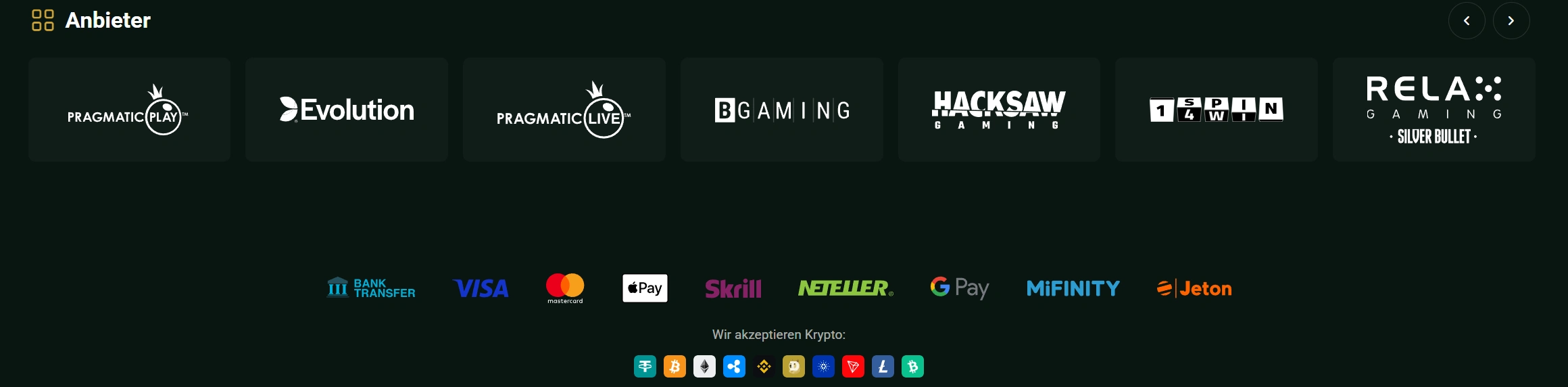 Goldex Casino payments